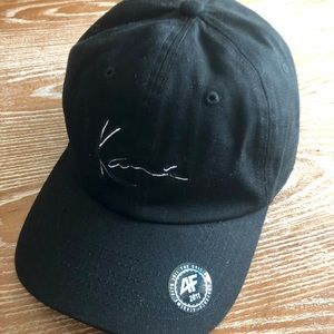 Trendy Black Karl Kani Dad Hat - New